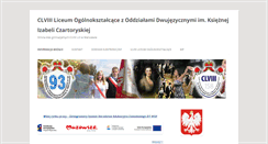Desktop Screenshot of gimnazjum93.edu.pl